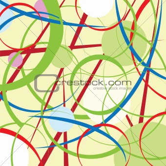 abstract circles and lines background