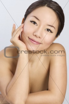 Portrait of Young and Beautiful asian woman.