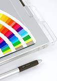 Colour Chart, Graphics Tablet And Pen