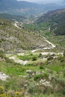 ancient roman road at Gredos mountains