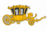 old carriage rococo sticker