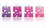 st. valentine's day shopping bags