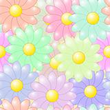 Abstract flowers colorful background
