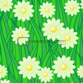 Abstract nature background with flowers