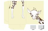 Template for folder with giraffe