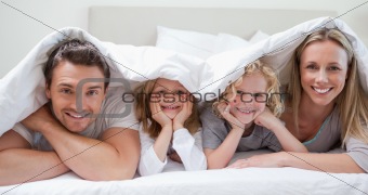 Family under the cover
