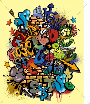graffiti vector elements