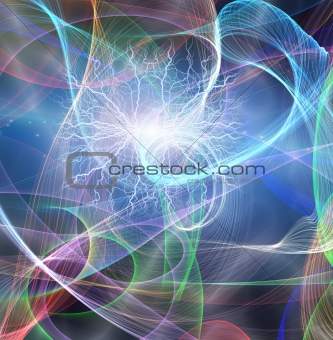 Beautiful Flowing Light Abstract