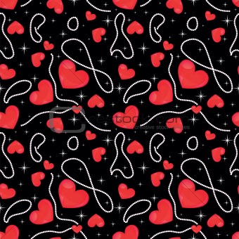 seamless hearts pattern