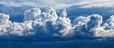 Large cumulus cloud - a panoramic photo