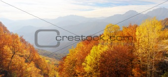 Balkan Mountains in the fall