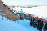 January winter view Nizhny Novgorod Russia