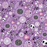abstract texture with skulls
