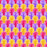 Seamless Pattern With Plant In A Row