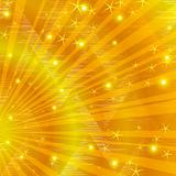 Gold background with beams
