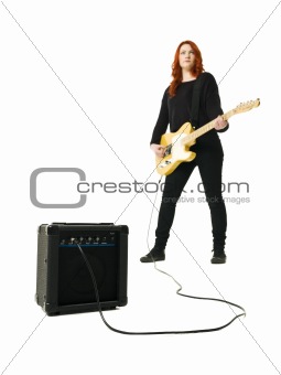 Female Guitar player