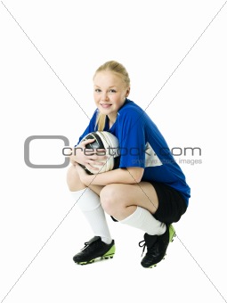 Soccer woman