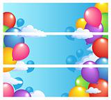 Banners with balloons 1