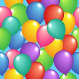 Seamless background with balloons 1