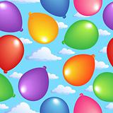 Seamless background with balloons 2