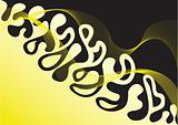abstract yellow and black background