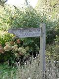 Secret garden sign