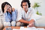 Couple experiencing financial problems