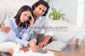 Couple having a hard time paying their bills