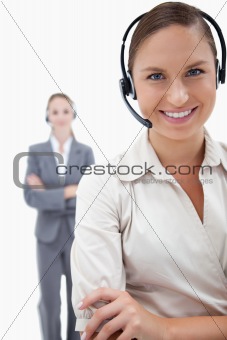 Portrait of operators with headsets