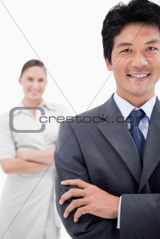 Portrait of business people posing