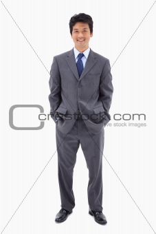 Portrait of a businessman standing up