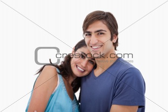 Lovely couple embracing each other