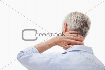 Man having a neck pain