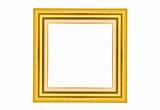 Golden wood picture frame
