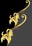 An abstract gold pattern