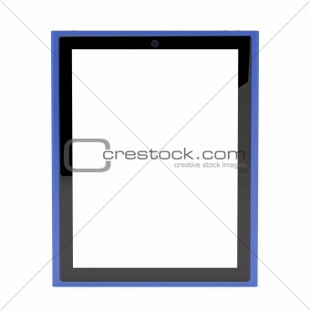 Tablet with empty screen