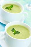 Soup of green vegetables