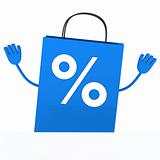 Blue sale percent bag wave 