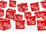 red sale percent cubes 