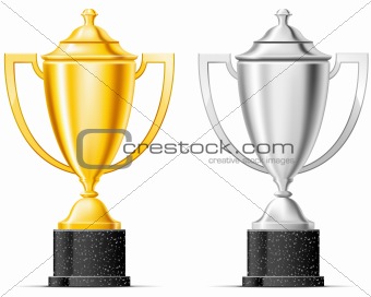 Gold and silver cup