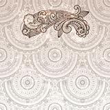 vector paisley element on seamless background 