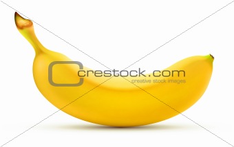 shiny yellow banana