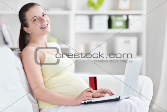 Woman with credit-card