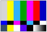 Television colored bars signal