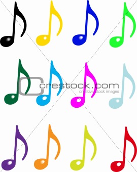 Collection of music notes
