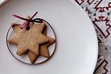 Gingerbread star cookies