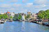 Amsterdam in  a sunny summer day