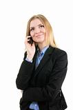 Business woman with a phone