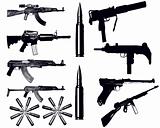 Various weapons