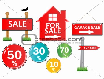 For sale signs